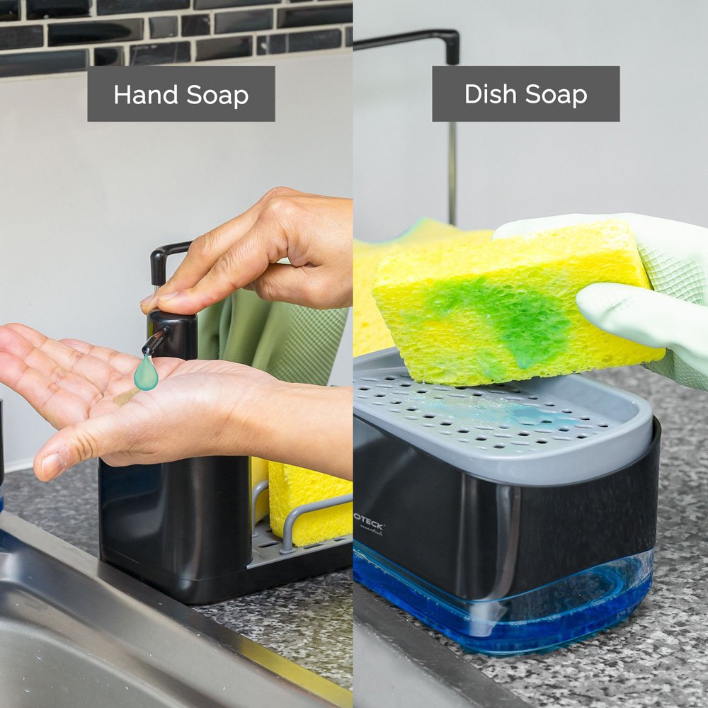 Innoteck Essentials Sink Organiser with 3 in 1 Hand and Dish Soap Dispenser Image 4