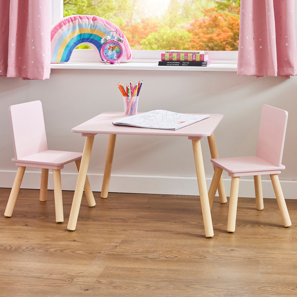 Liberty House Toys Kids 2 Seater Table Pink Image 1