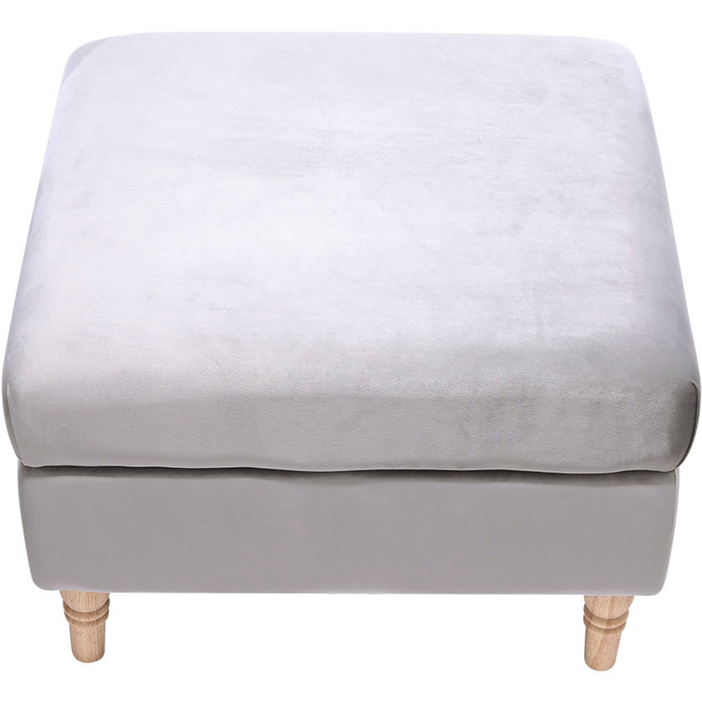 Living and Home Grey Footstool Image 2