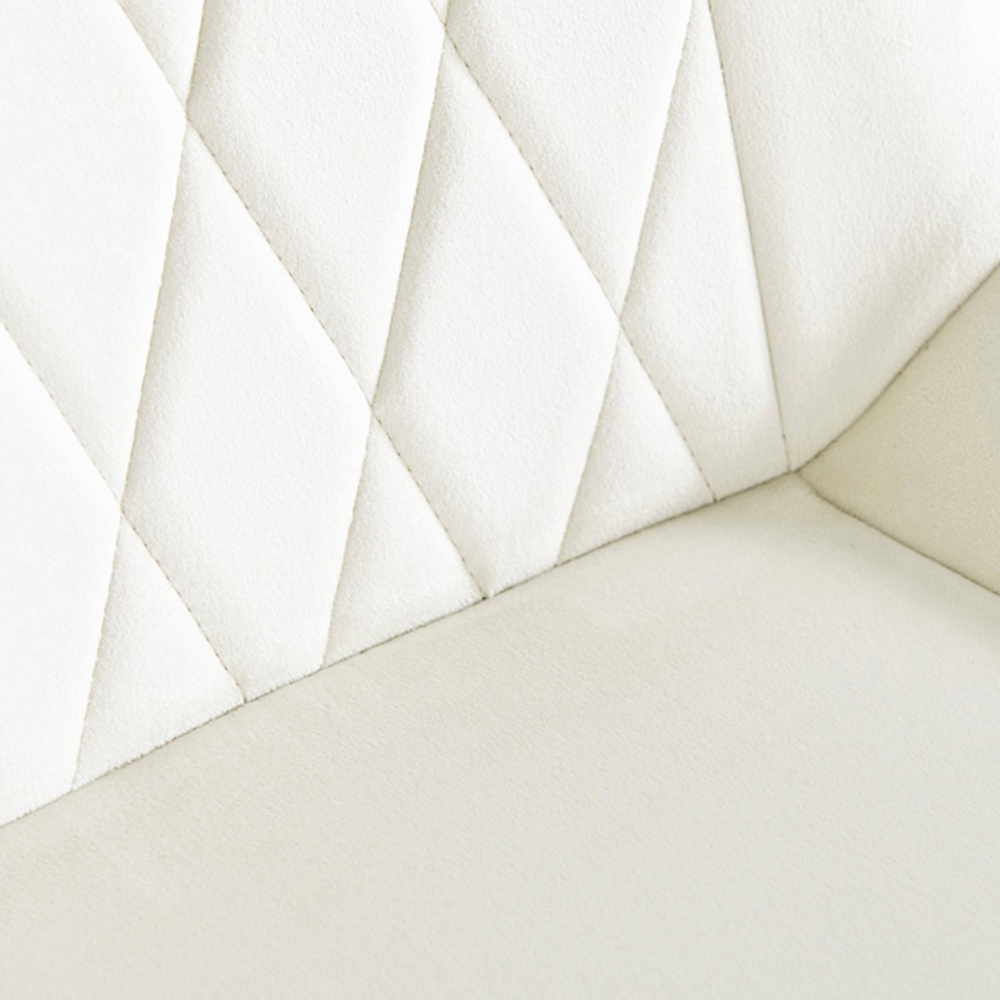 Furniturebox Arona Cesano 4 Seater Round Dining Set Grey Black and Cream Image 8