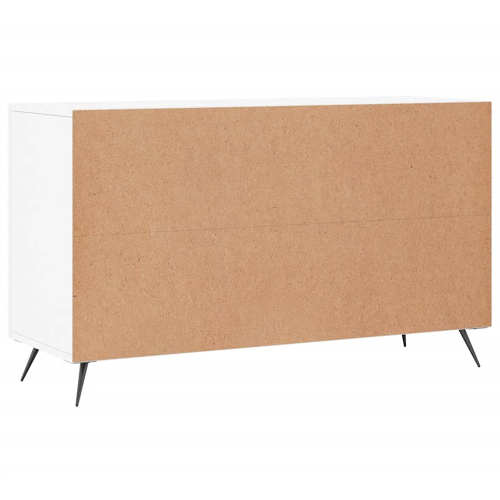 vidaXL 2 Door 2 Drawer White Sideboard Image 8