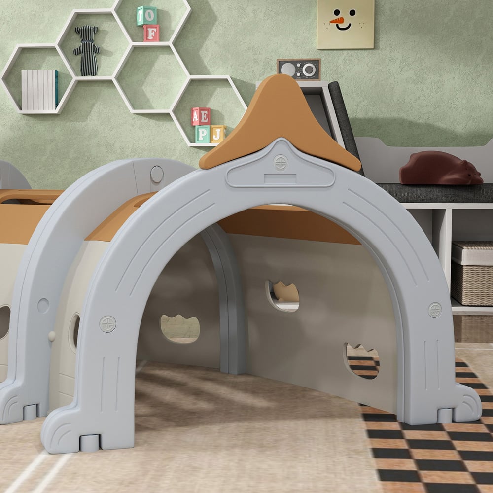 AIYAPLAY Kids Brown Monkey Play Tunnel Image 4