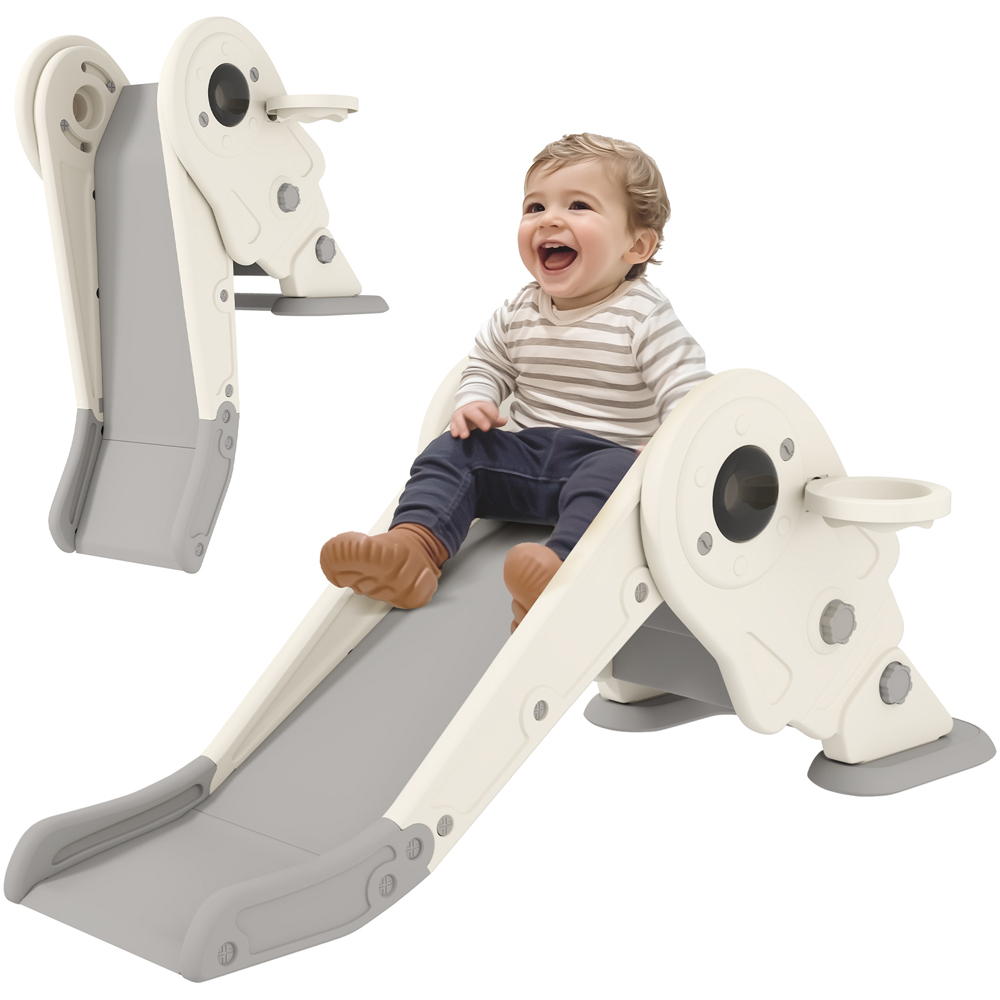Tommy Toys 3-in-1 Cream and White Kids Slide Image 3