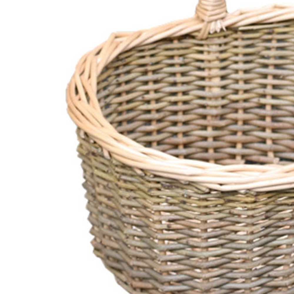 Red Hamper Large Green Willow Hollander Shopping Basket Image 3