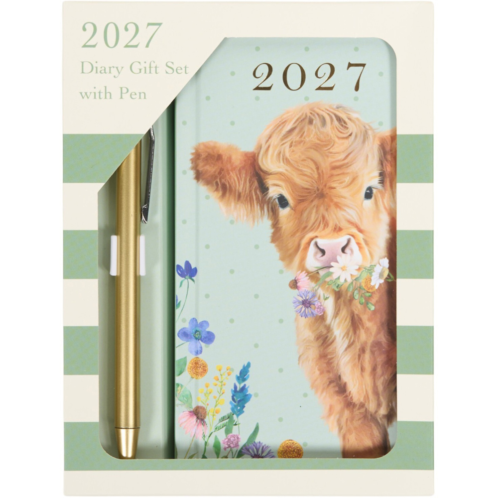 2027 Animal Diary Gift Set with Pen Image 2