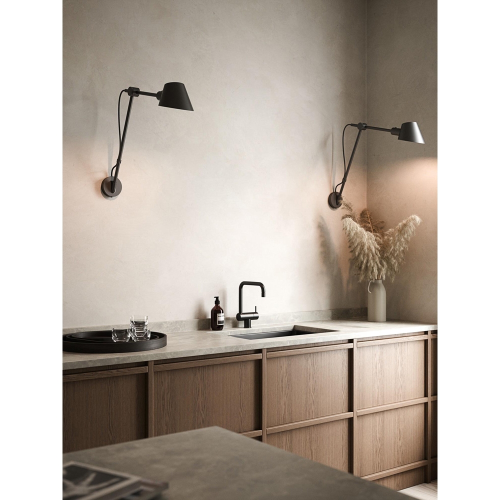 Nordlux Stay Long Black Flexible Wall Light Image 2