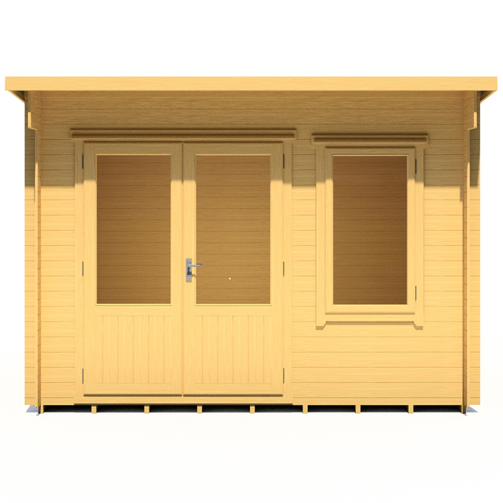 Shire Edgefield 11 x 8ft Double Door Pressure Treated Log Cabin Image 4