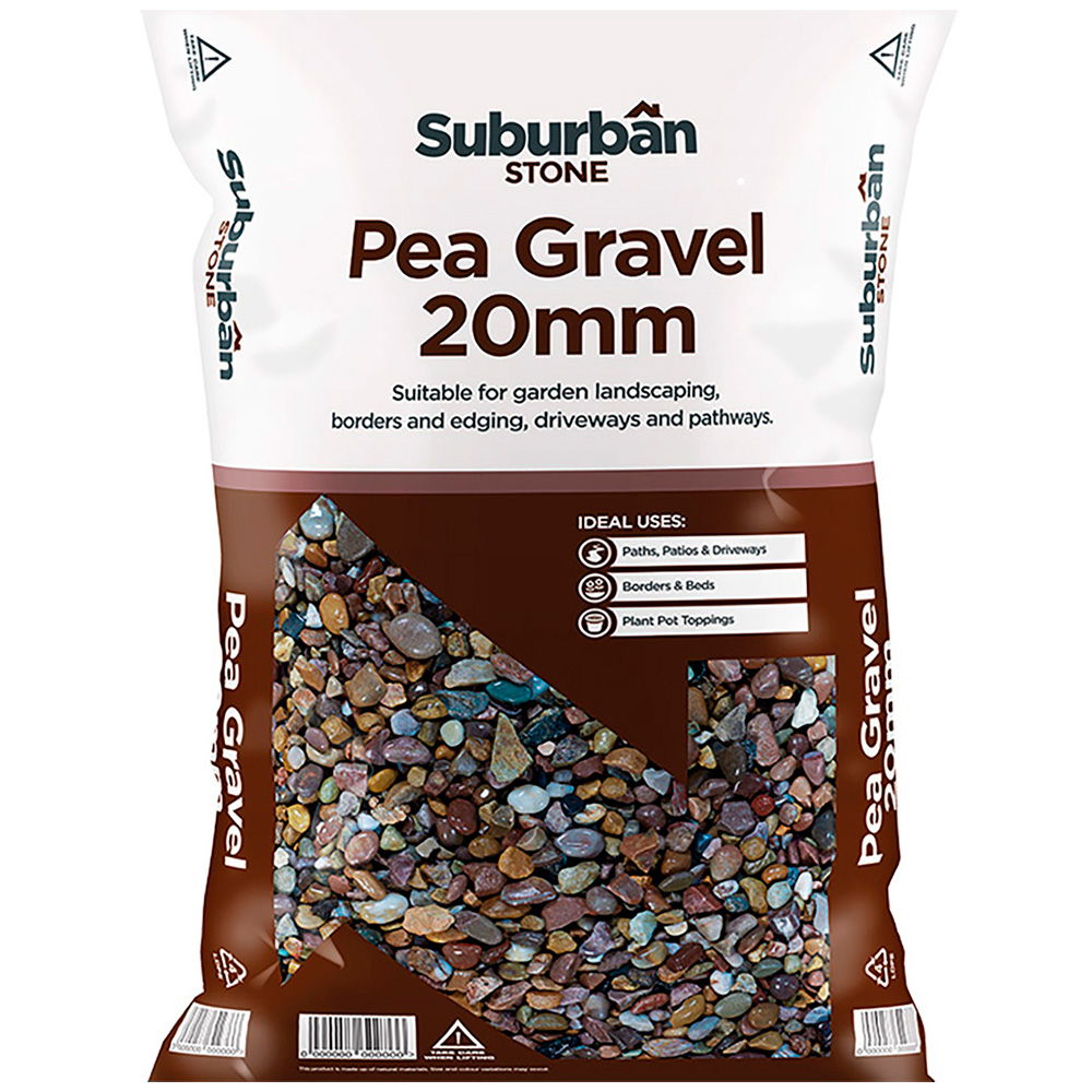 Suburban Stone Pea Gravel Chippings 20mm 5kg Image 1