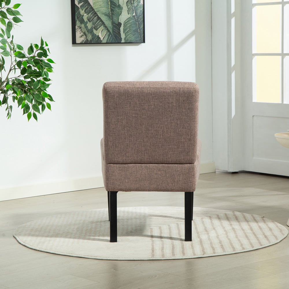 Artemis Home Elara Fabric Dark Brown Accent Chair Image 4