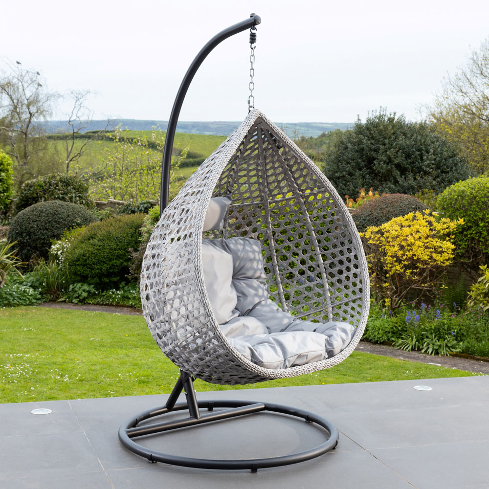 Artemis Home Oakley Light Grey Swing Chair Image 2