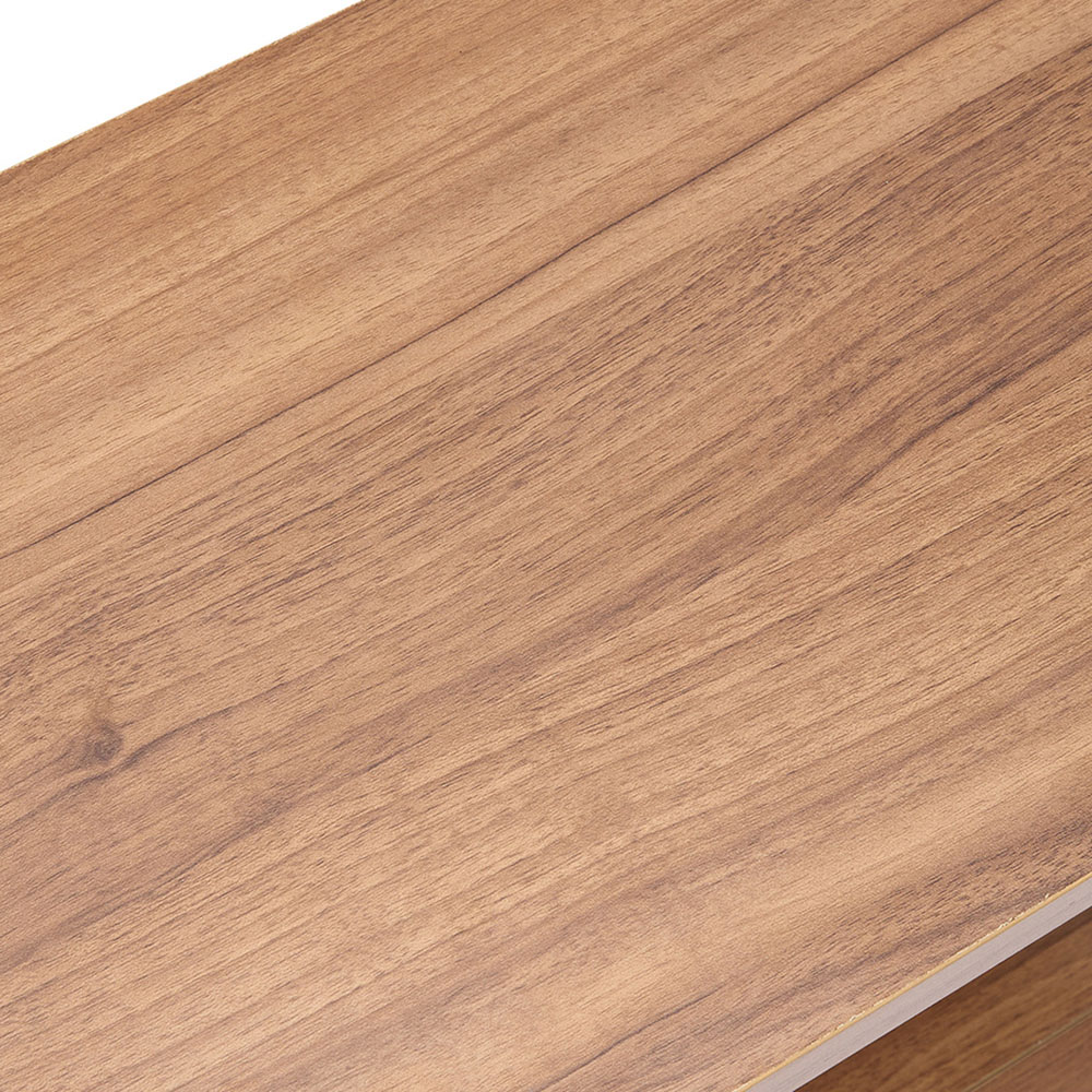 Living and Home Single Shelf Wood-Coloured Side Table Image 7