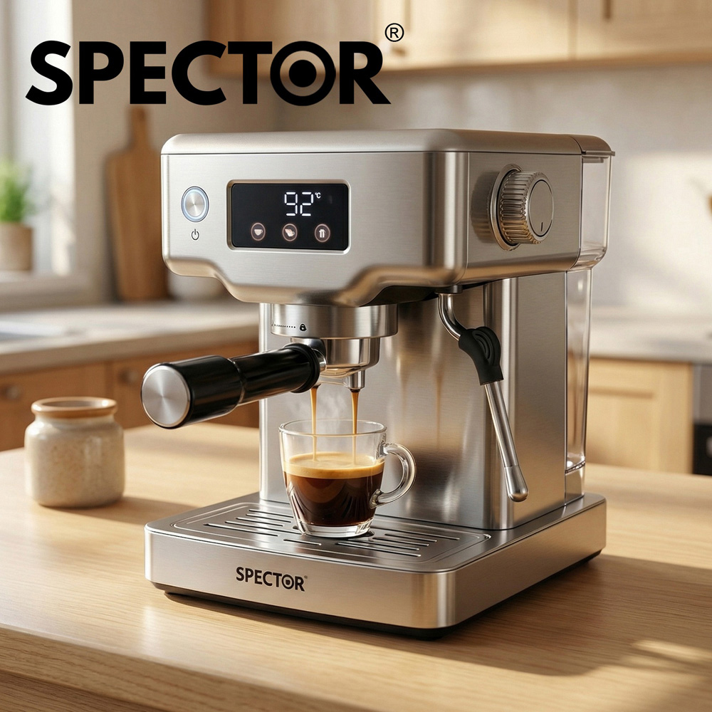 Spector COFF1005-SV-UK 20 Bar Espresso Coffee Maker Machine 1350W Image 8