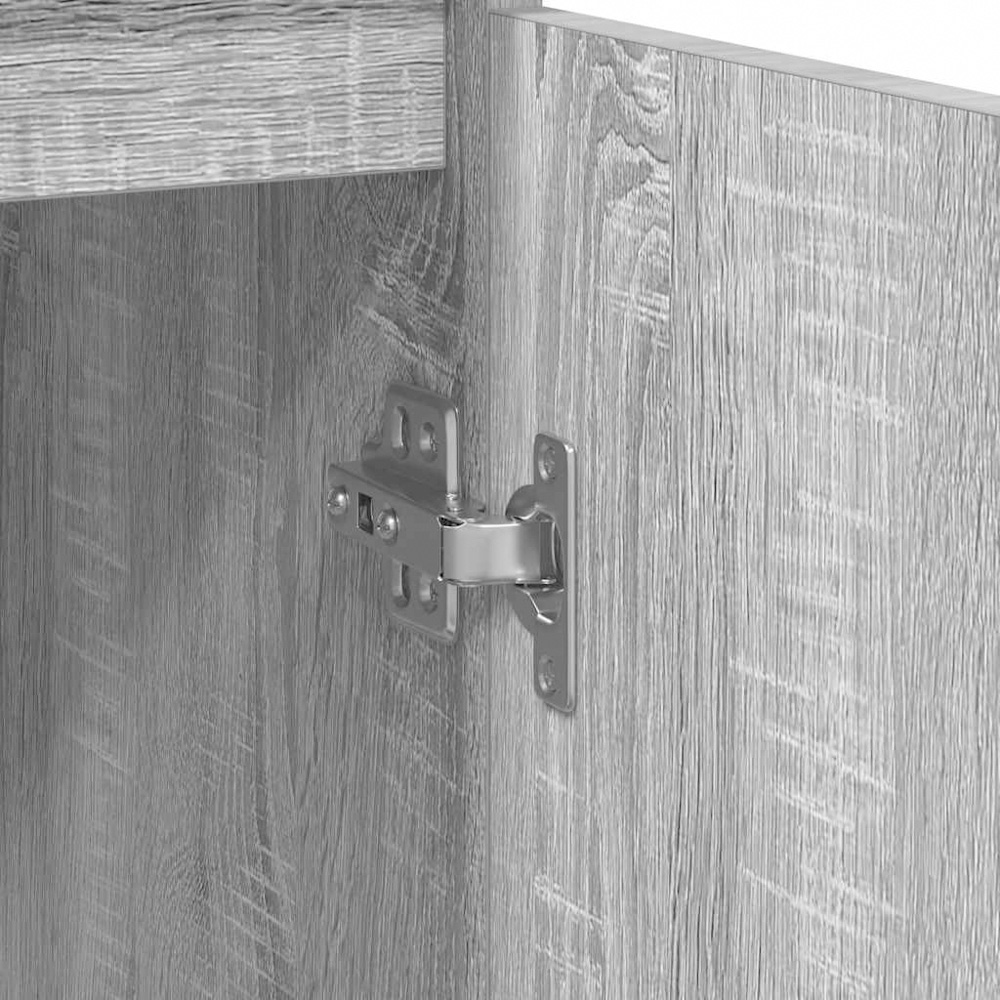 vidaXL 2 Door Grey Sonoma Wooden Sideboard Image 8