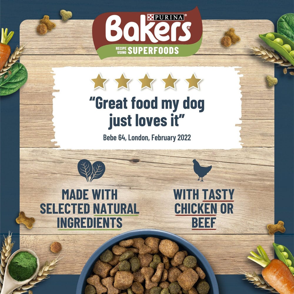 Bakers Adult Beef with Vegetables Dry Dog Food 14kg Image 7