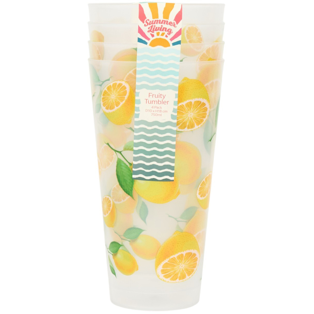 Pack of 4 Summer Fruit Tumblers Image 2