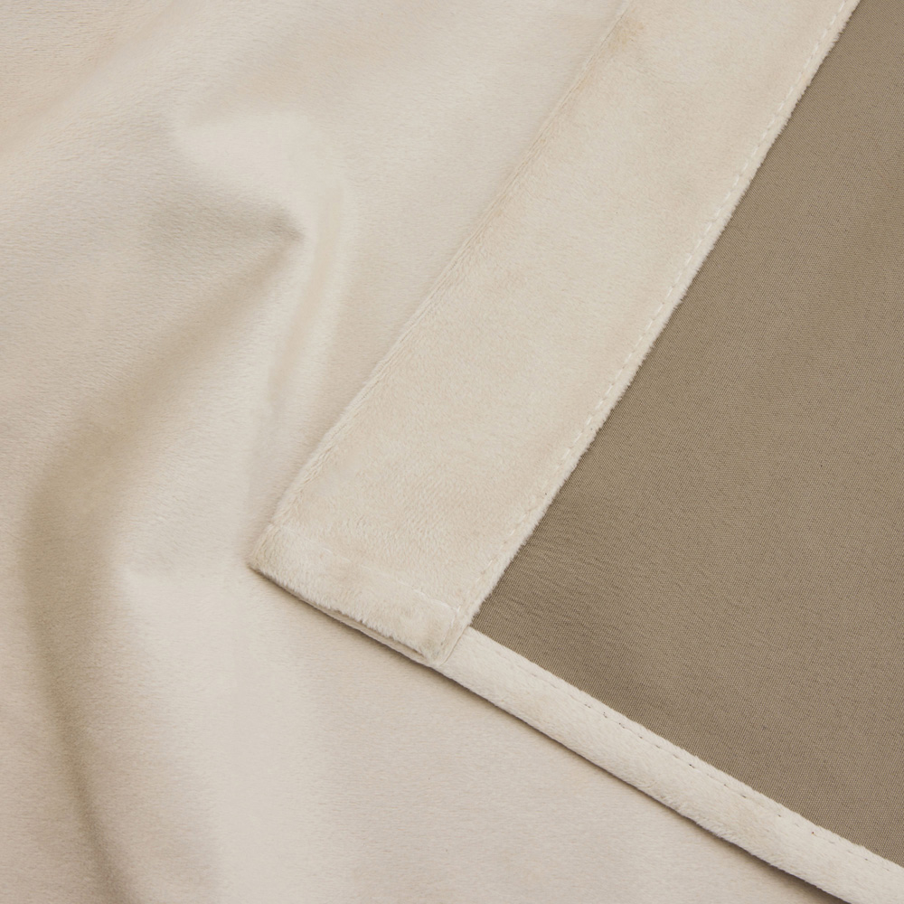 Alan Symonds Cream Cascading Diamante Studs Velvet Blackout Ring Top Eyelet Curtains 117 x 137cm Image 4