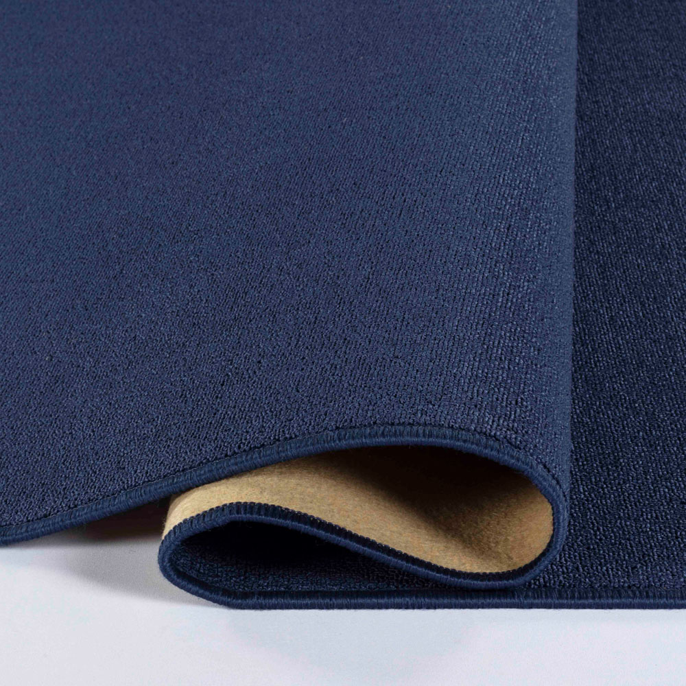 Desire Rugs Simple Navy Low Pile Felt Backing Tufted Rug 220 x 60cm Image 4