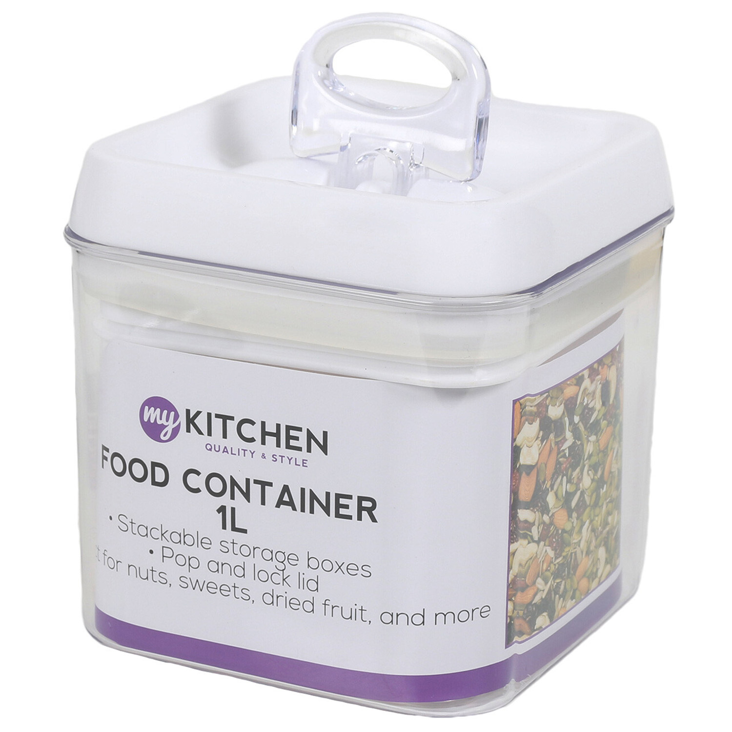 Single My Kitchen 1L Airtight Food Container in Assorted styles Image 1