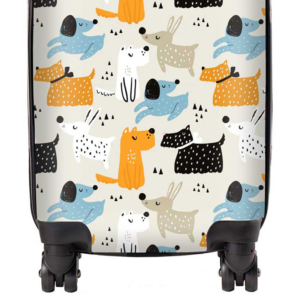Warren Reed Designer Small Hand Drawn Dogs Suitcase Image 2