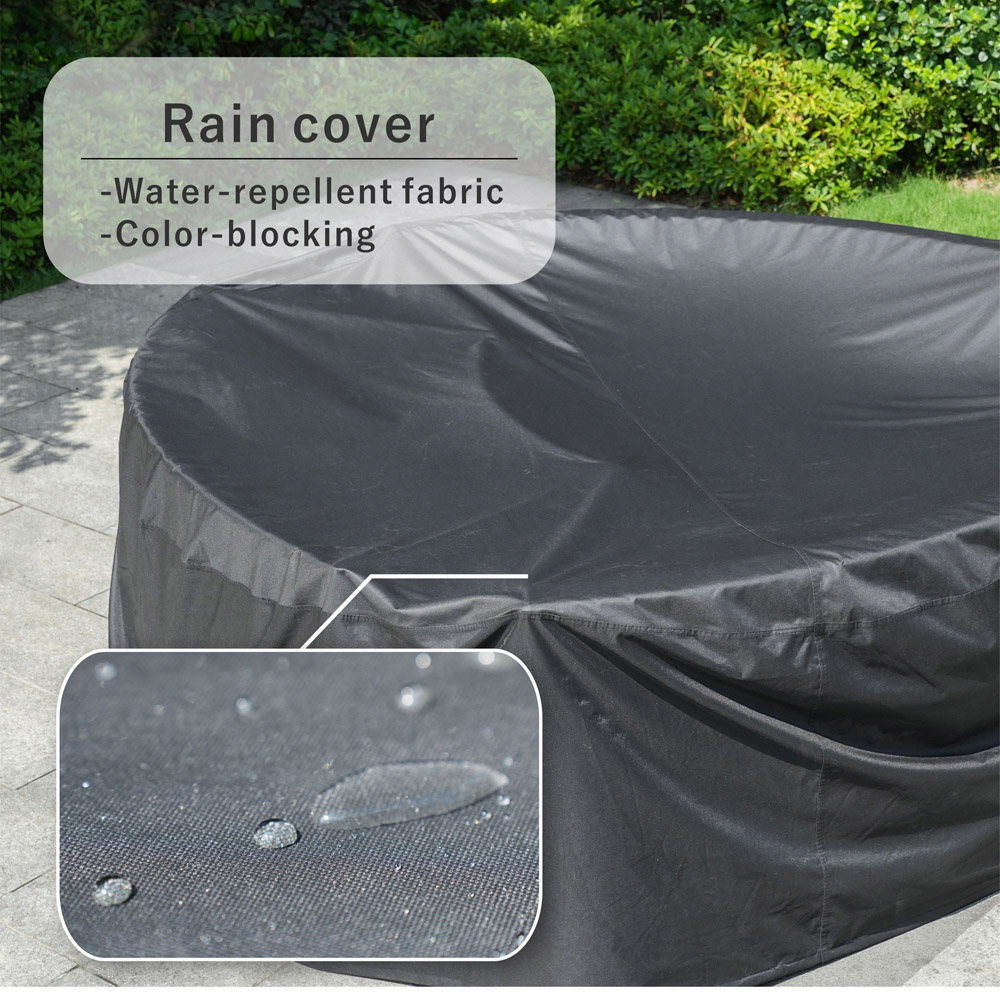 Direct Wicker 6 Seater Round Garden Furniture Cover Image 5