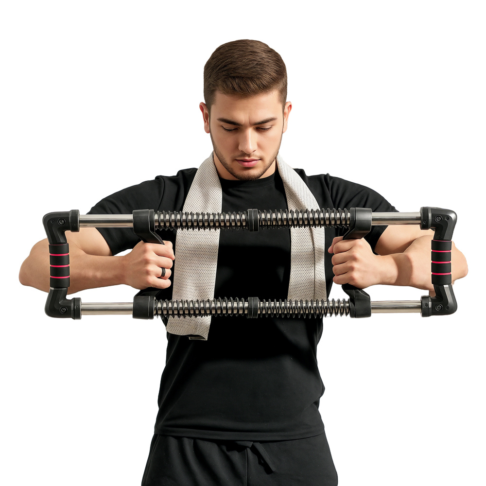 SPORTNOW Chest Expander with Adjustable Resistance 10-50kg Image 3