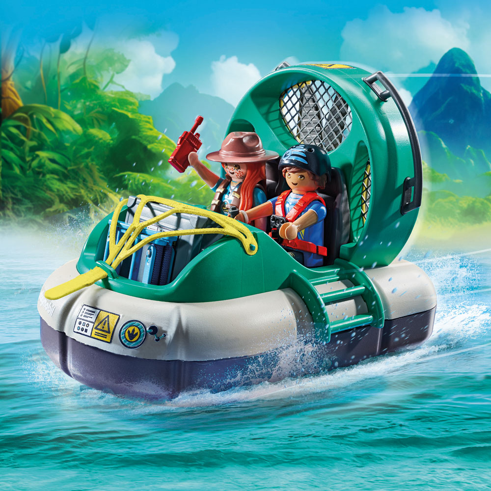 Playmobil Brachiosaurus with Hovercraft Playset Image 6