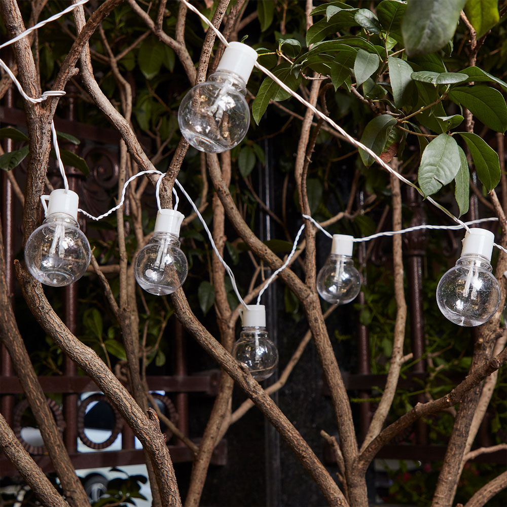EGLO Partaj White Transparent Outdoor LED Fairy Lights Image 4