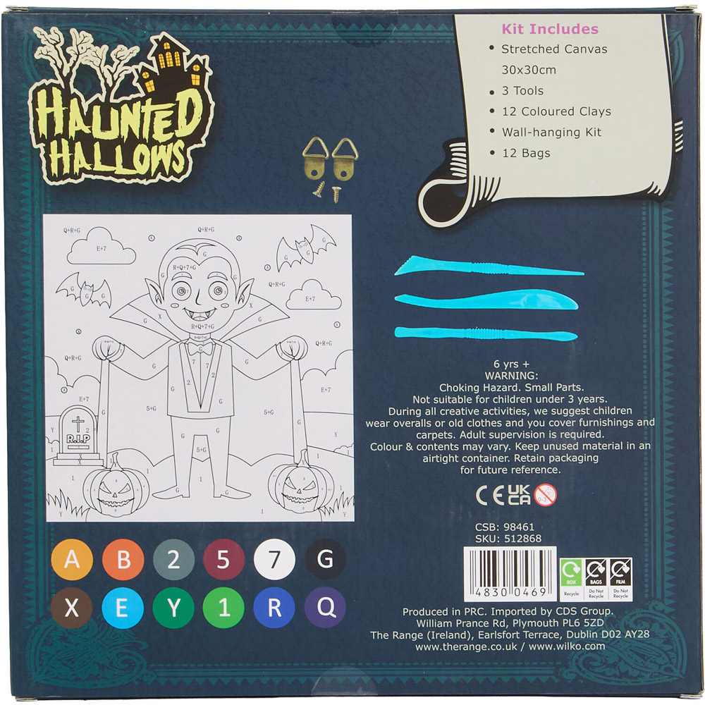 Halloween Clay By Numbers Kit Image 4
