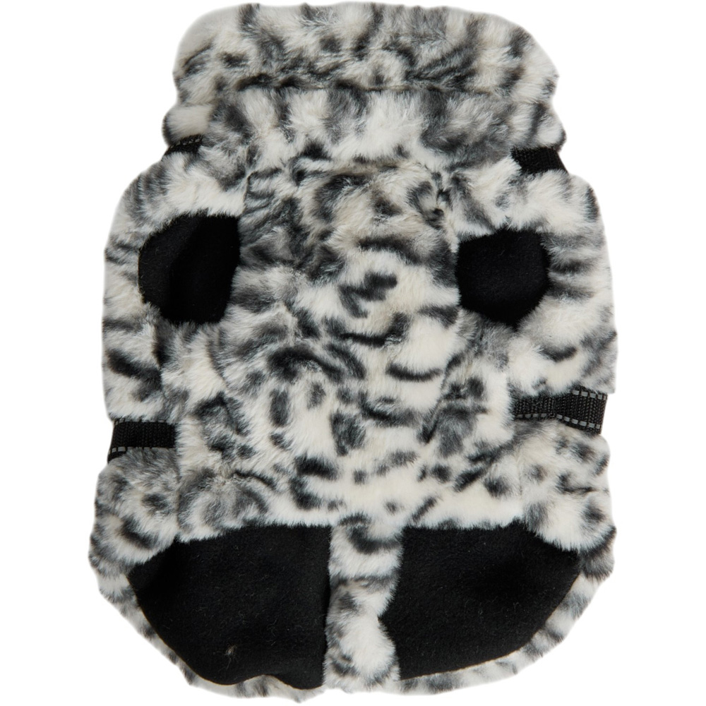 Fluffy Harness Dog Coat L Image 4