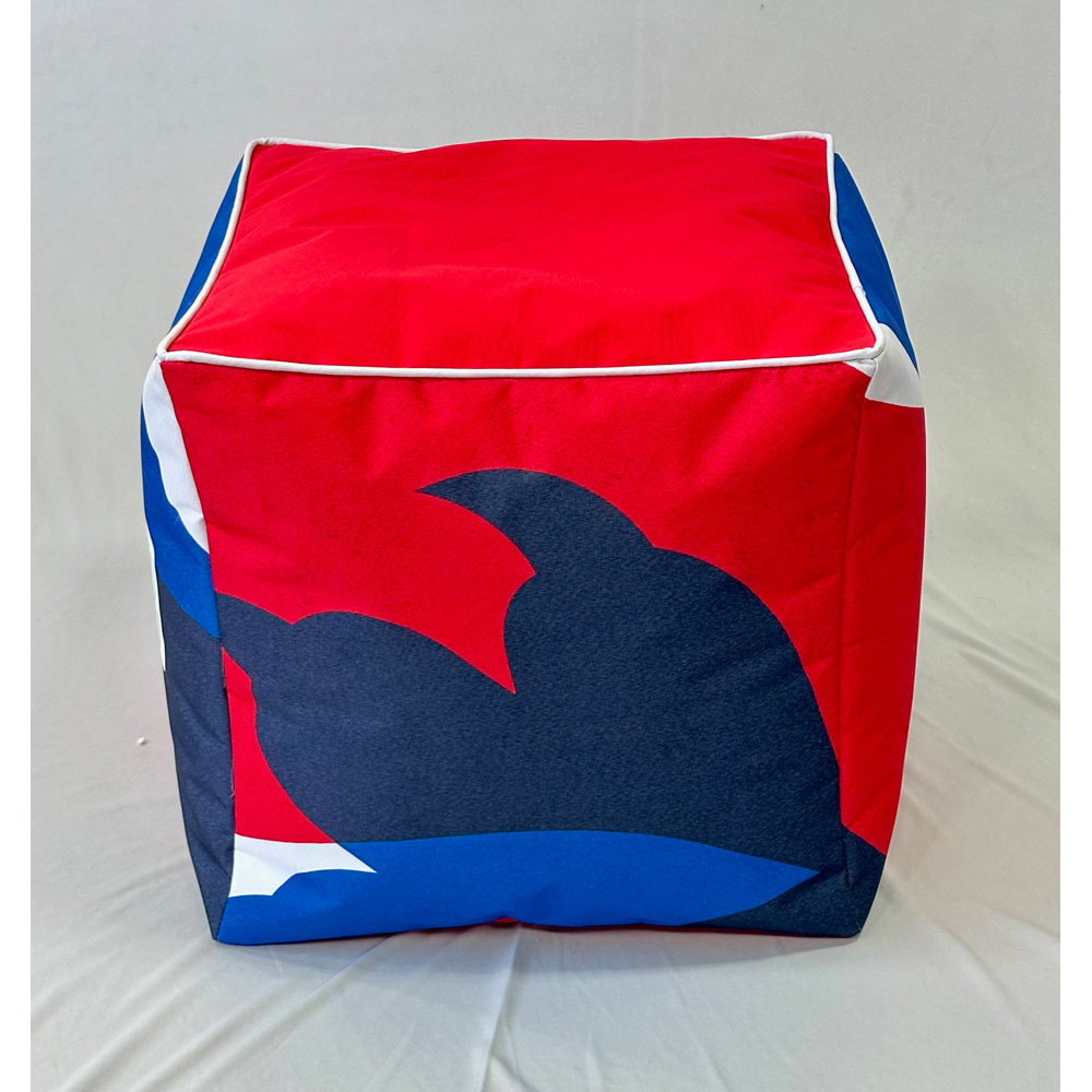 Kaikoo England FA Football Red Top Printed Sides Cube Image 7