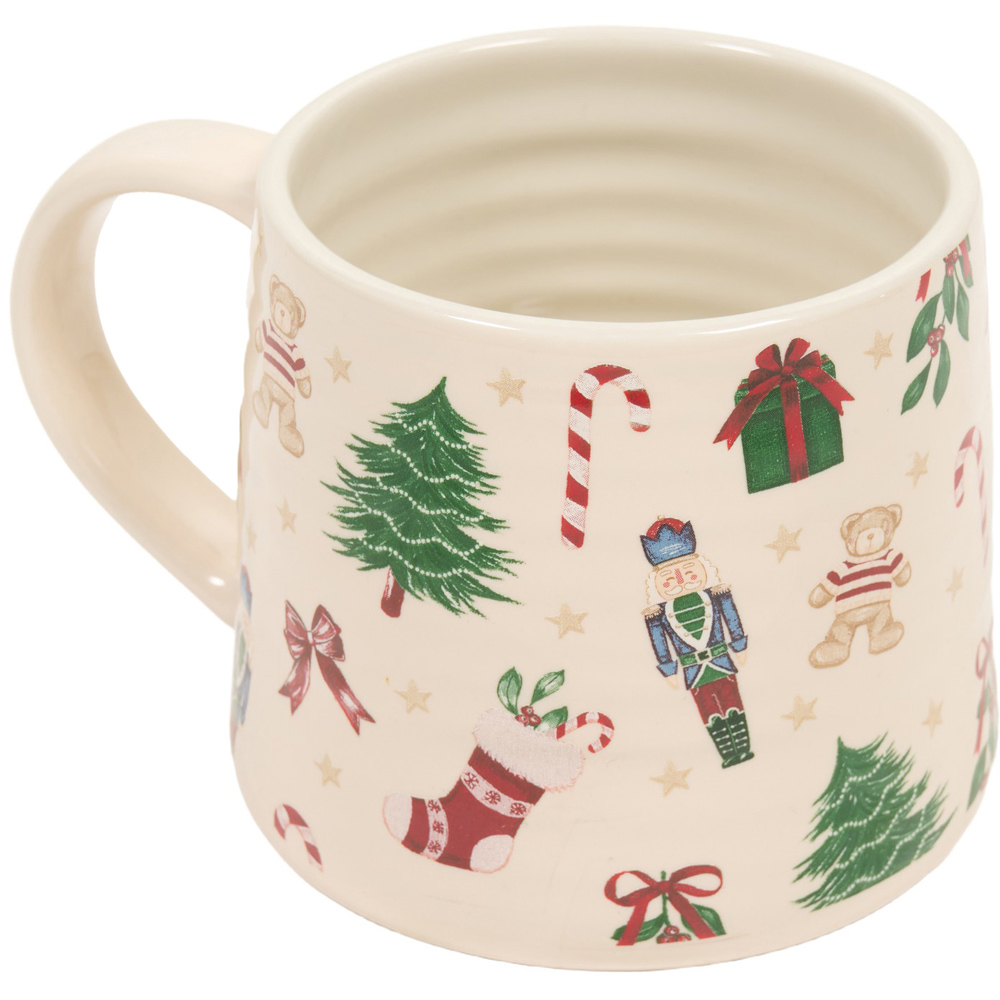 Christmas Print Cream Mug Image 3