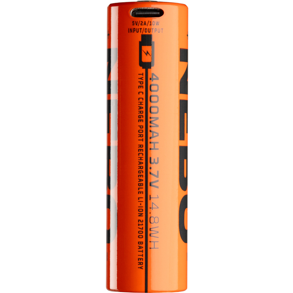 Nebo 21700 3.7V 4000mAh Lithium-Ion Rechargeable Battery with USB-C Charge Port Image 3