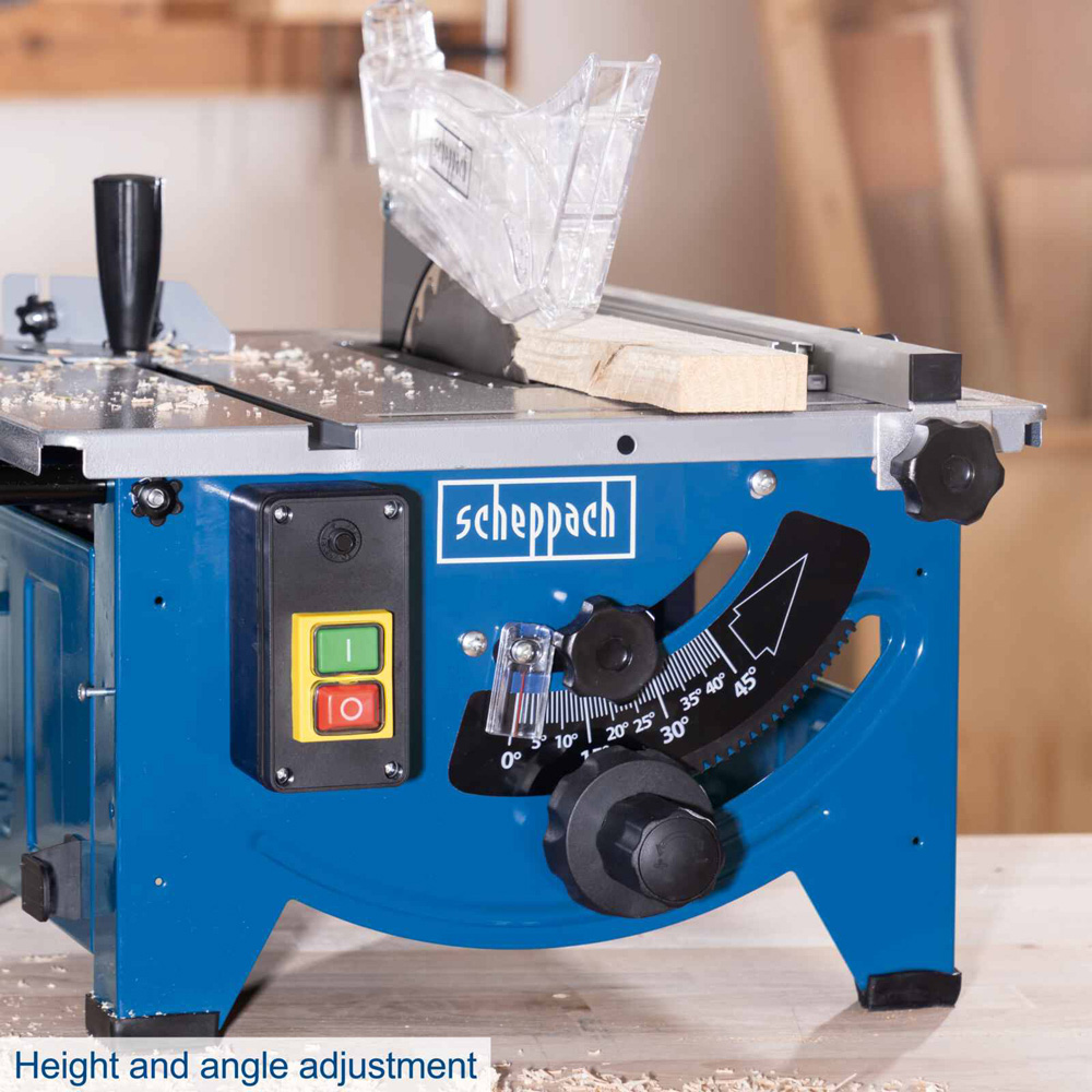 Scheppach HS80 8 inch 45mm Cutting Height Tilting Table Saw 1500W Image 8