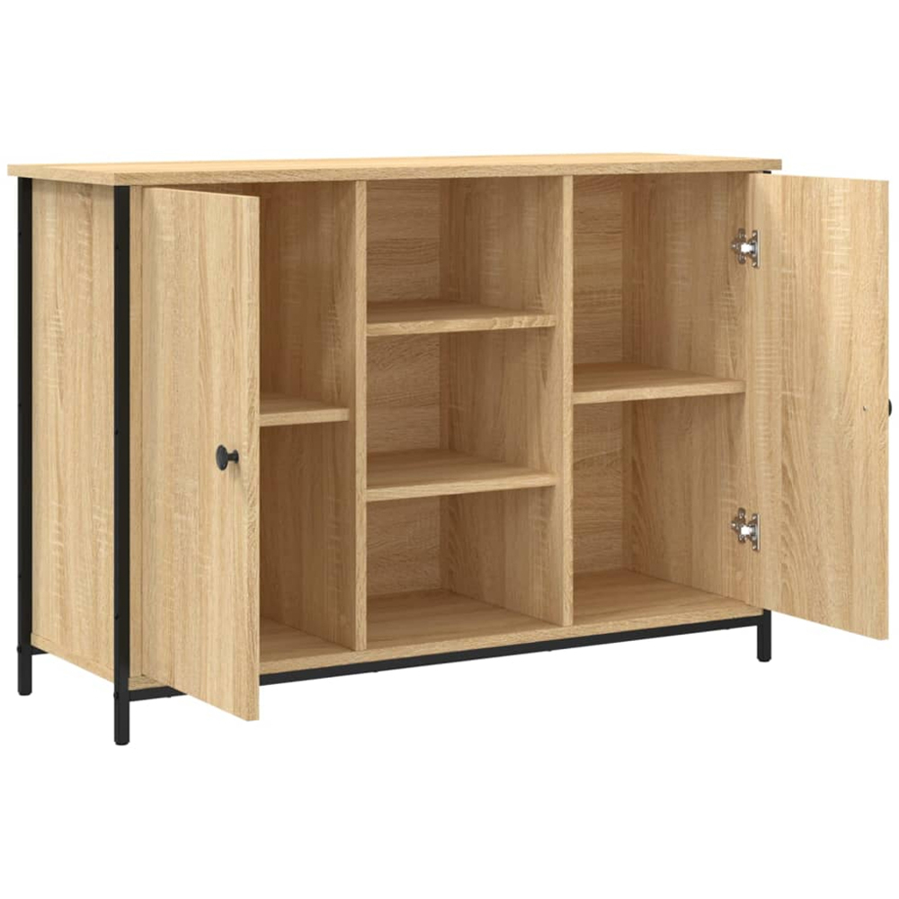 vidaXL 2 Door 3 Shelf Sonoma Oak Sideboard Image 5