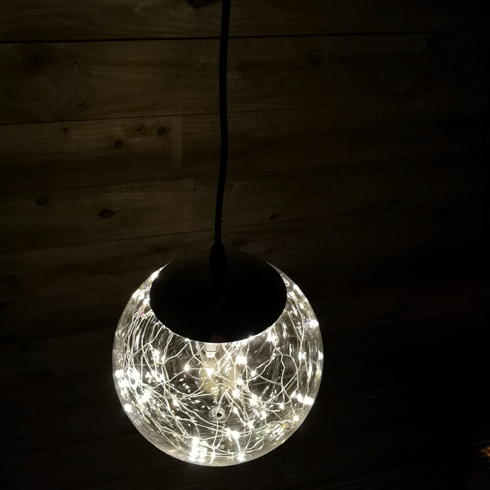 Samuel Alexander Warm White Operated LED Ball Christmas Decoration 20cm Image 5