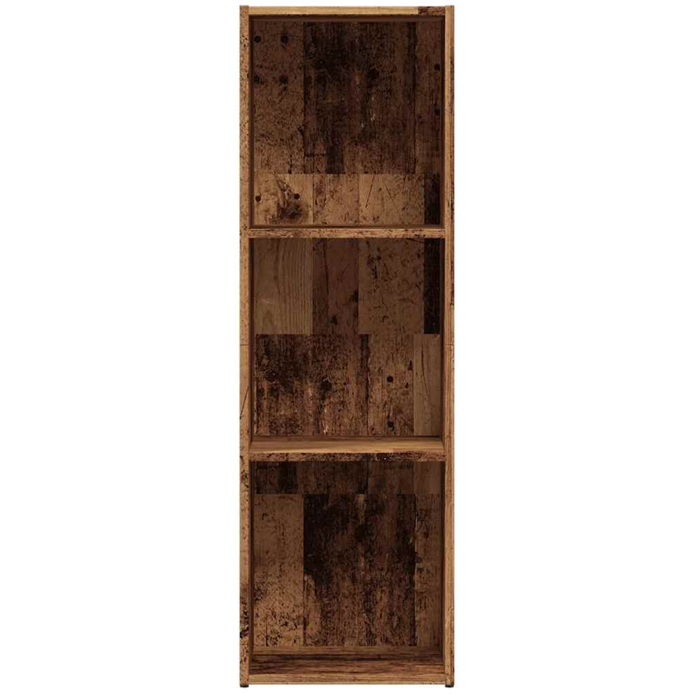 vidaXL 3 Shelf Old Wood Bookcase Image 5