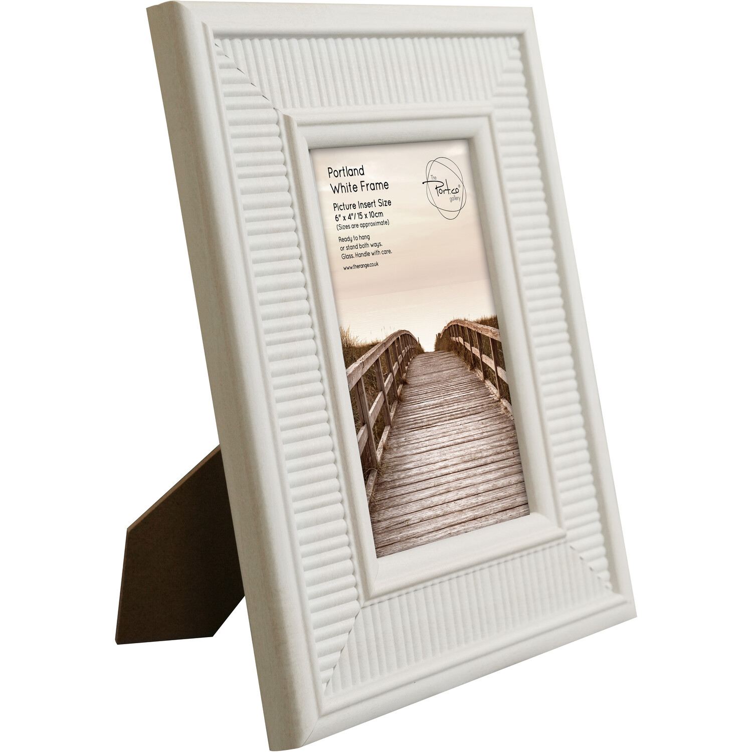 The Port Co. Gallery Portland White Photo Frame 6 x 4 inch Image 2