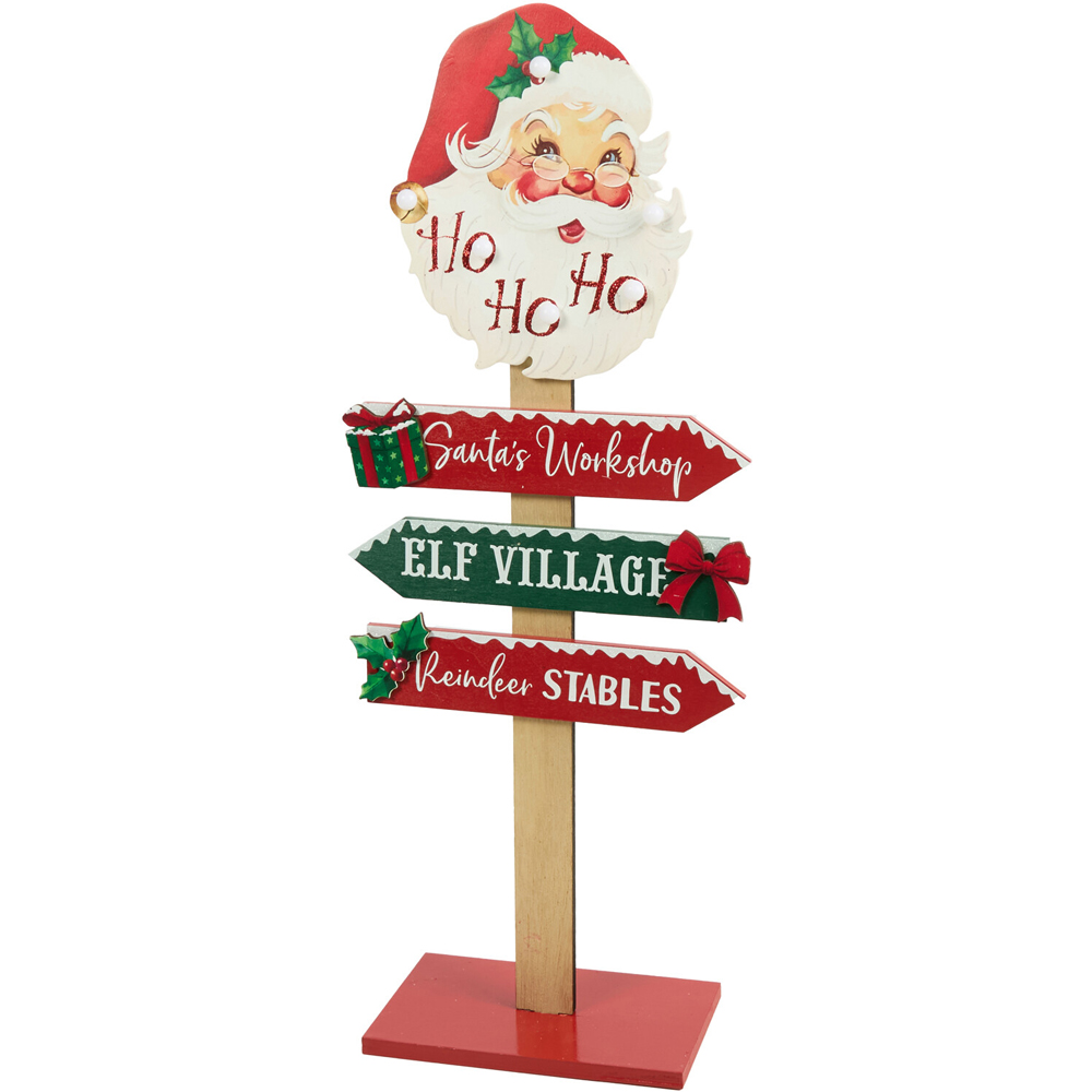 LED Standing Santa Sign Image 2