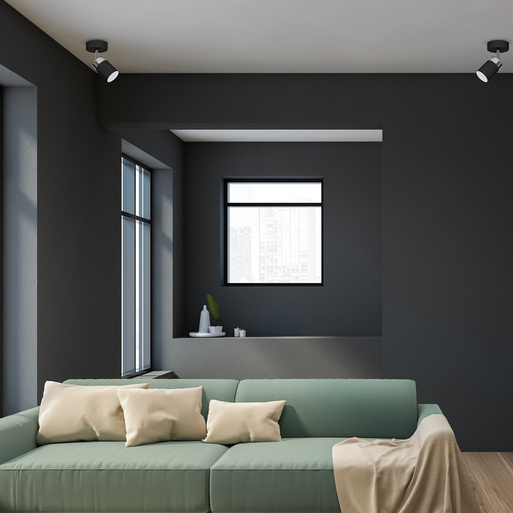 Milagro Joker Black Wall Lamp 230V Image 2