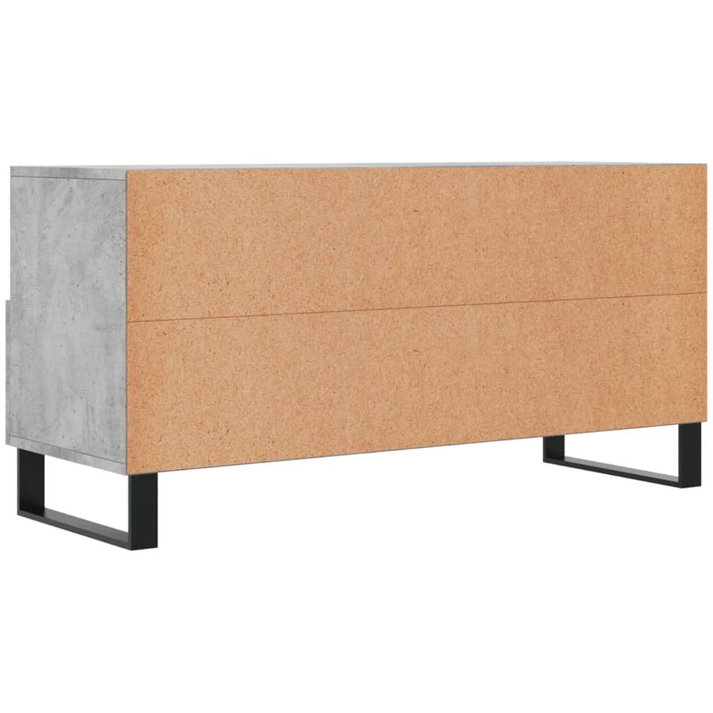 vidaXL 3 Drawer 3 Shelf Concrete Grey TV Cabinet Image 6