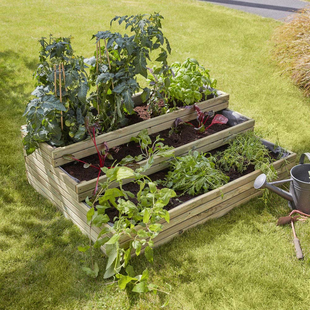 Cerland Horizon 3-Tier Staircase-Shape Raised Garden Bed Image 2