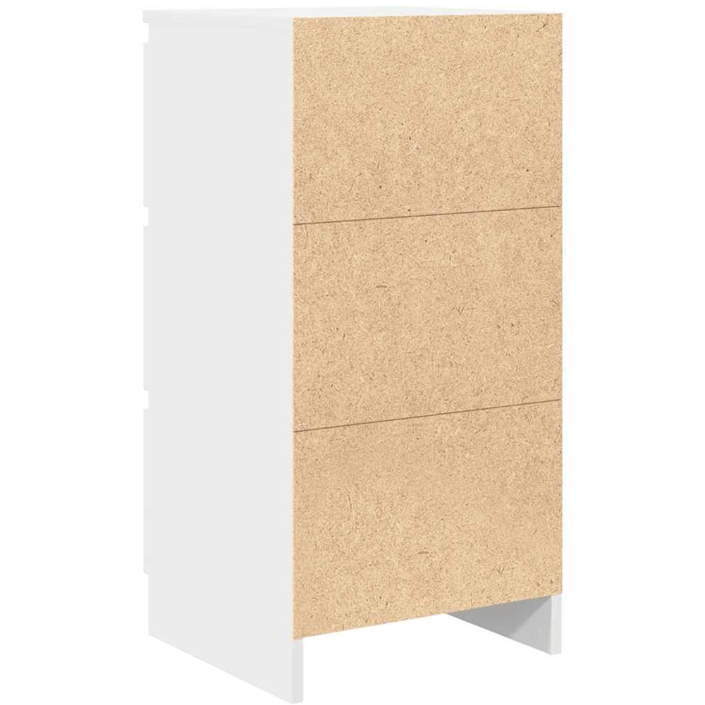 vidaXL 3 Drawer White Sideboard Image 8