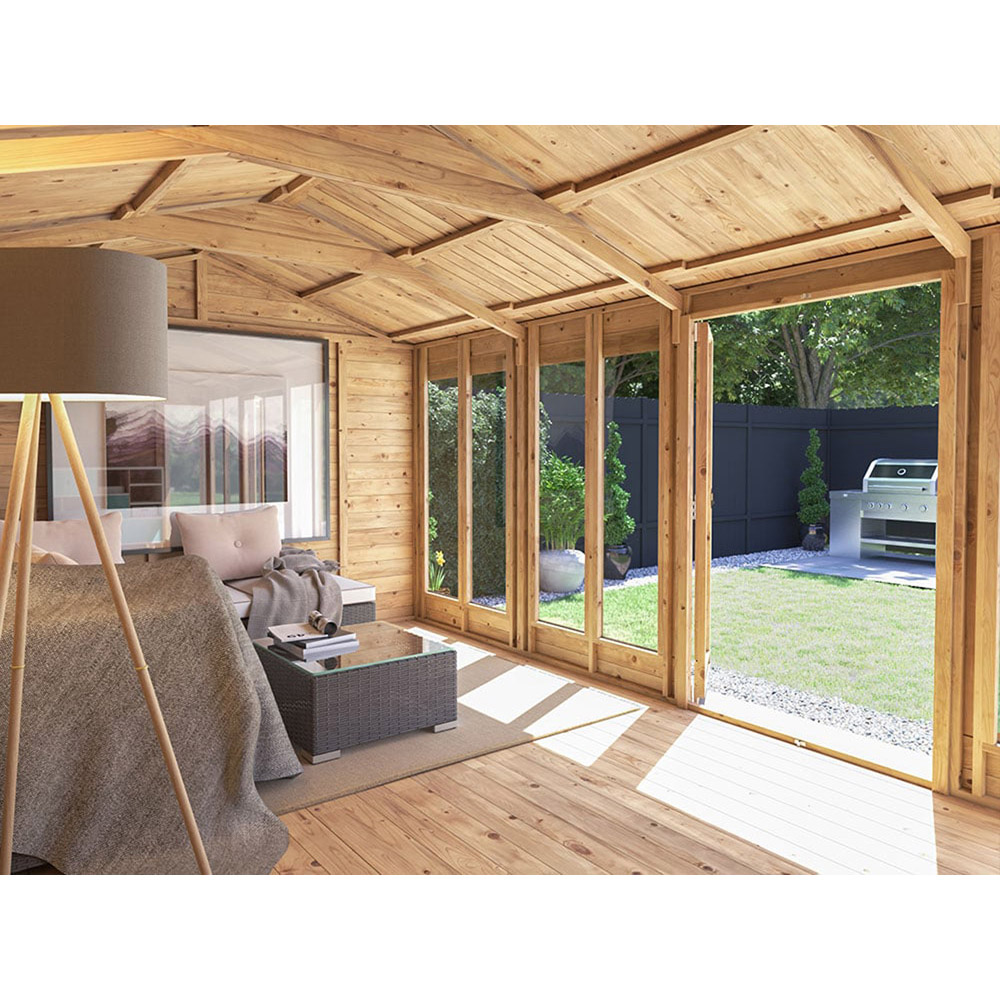 Dunster House RagePanda 16 x 10ft Brown Reverse Superfelt Apex Summerhouse Image 5