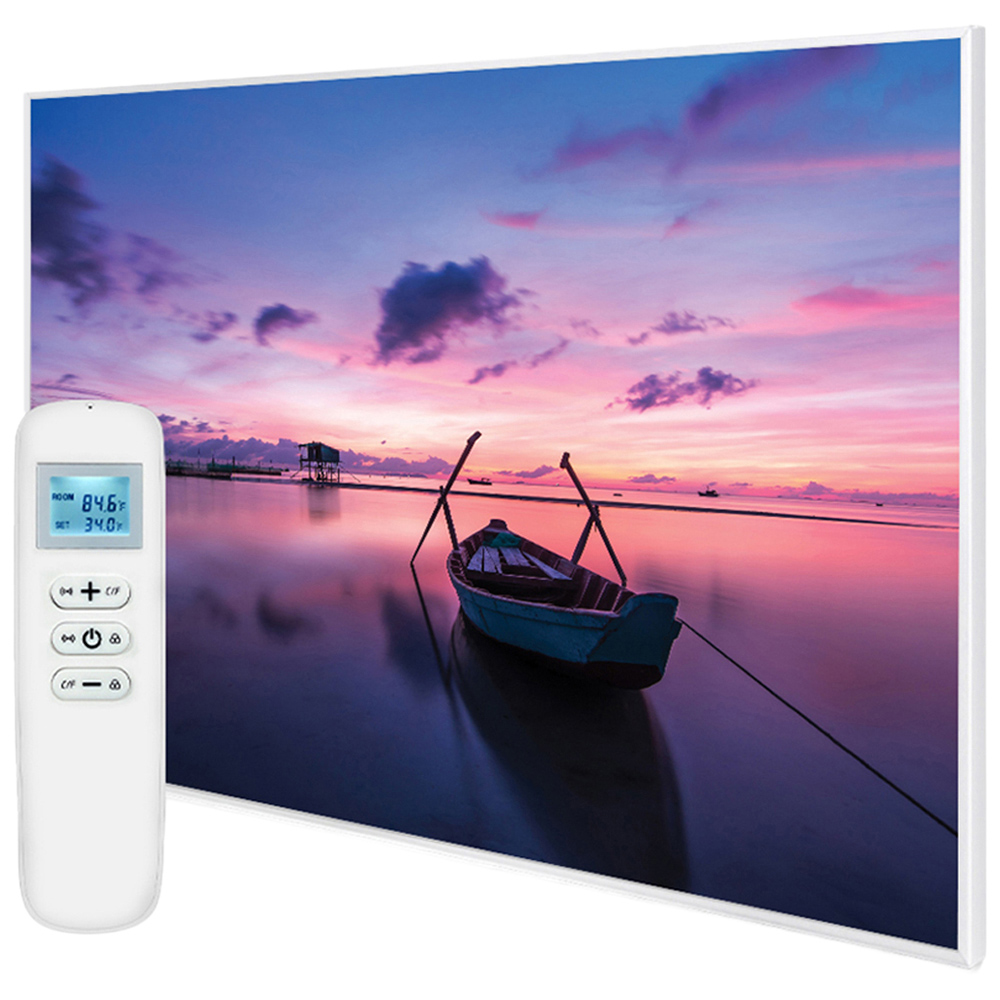 Mirrorstone Nexus Maldives Twilight Image Wi-Fi Infrared Heating Panel 1200W 995 x 1195mm Image 1