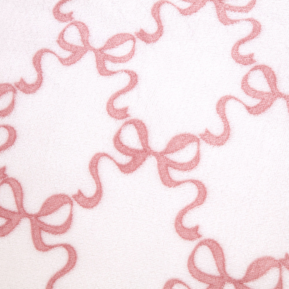 Bow Trellis Fleece Duvet Set Blush King Image 5