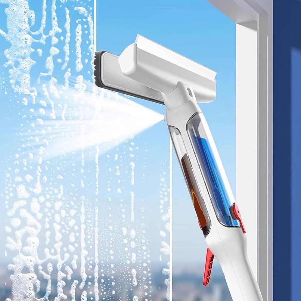 Living and Home White Squeegee Wiper Sprayer Window Glass Cleaning Tool 24cm Image 2