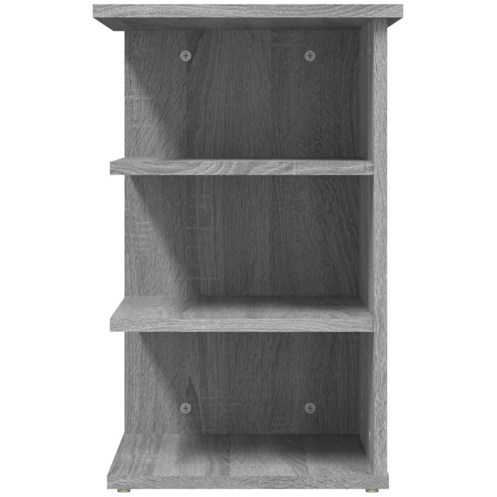 vidaXL 3 Shelf Grey Sonoma Oak Side Cabinet Image 4