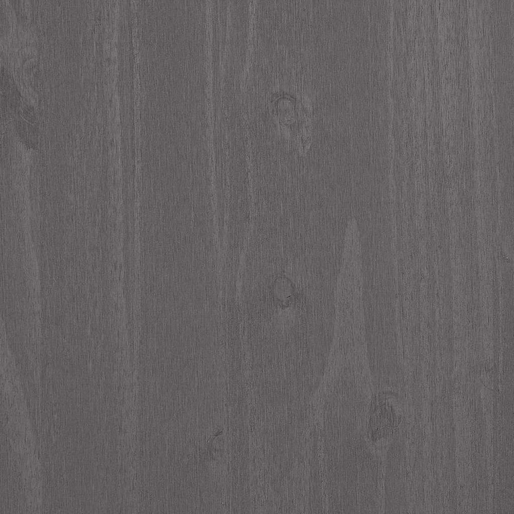 vidaXL Hamar 2 Shelf Light Grey Solid Pine Wood Highboard Top Image 6