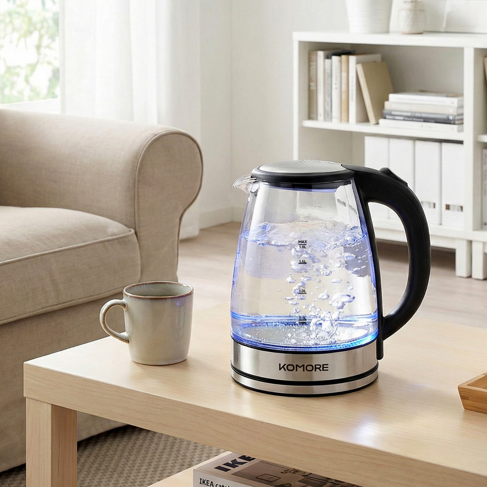 Living and Home EK110003 1.8L Electric Kettle with Auto Shut-Off 1500W Image 7