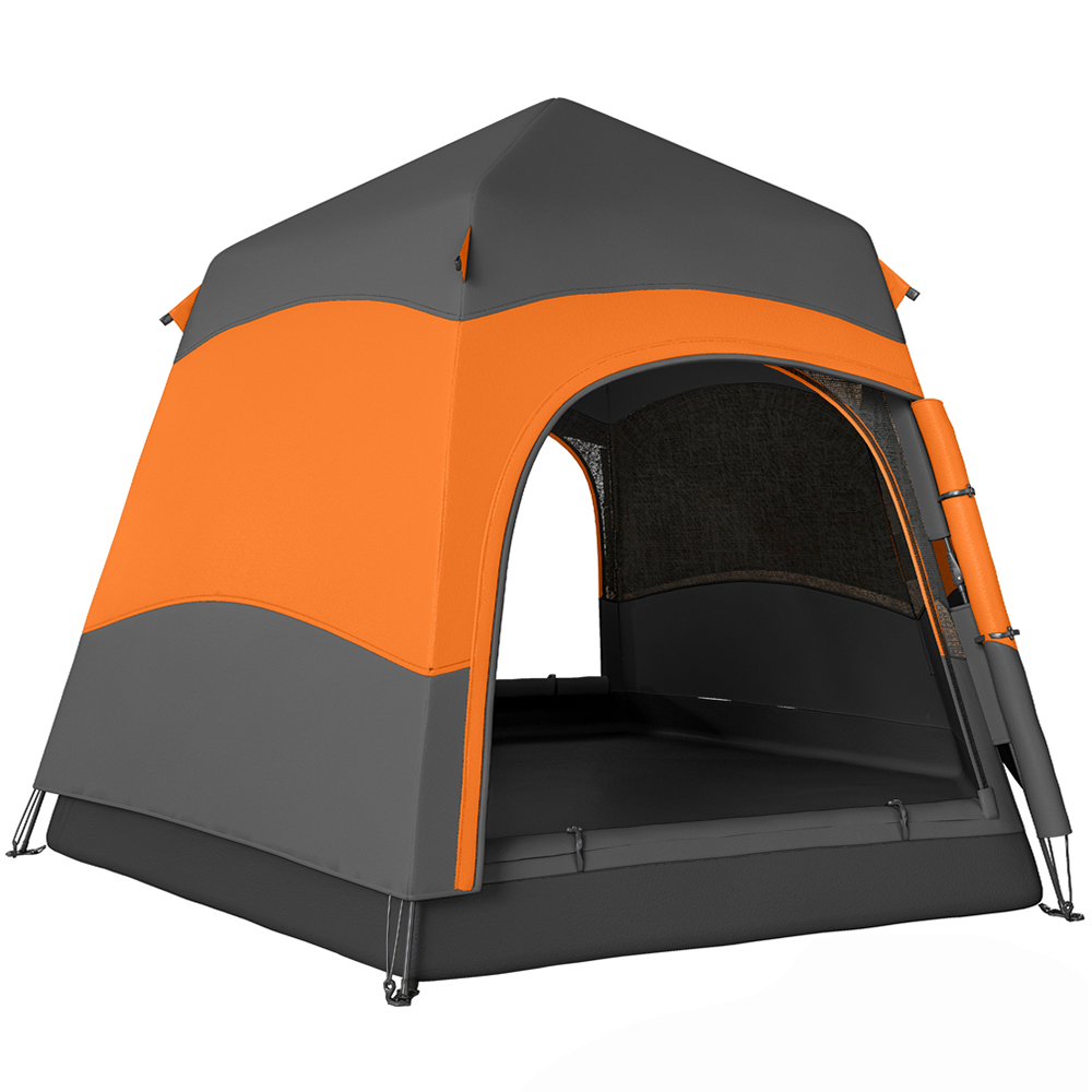 Outsunny Double Layer Portable Pop-Up Tent with Rainfly Image 1